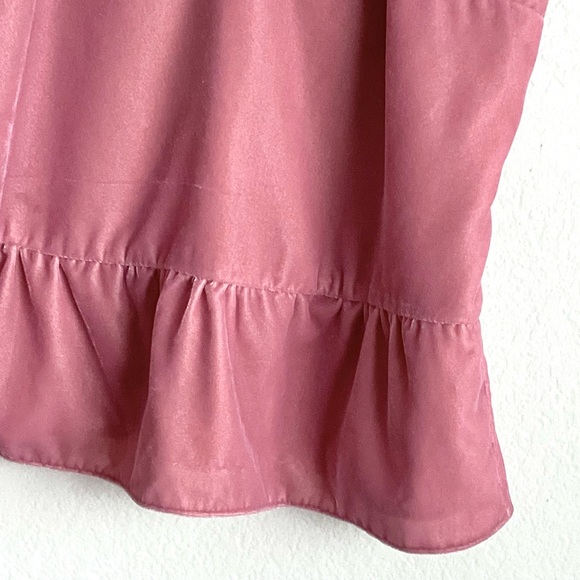 \J. Crew\ Velvet Peplum Top in Pink - Picture 5 of 12